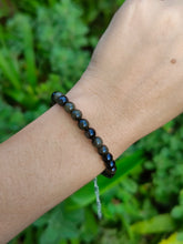 Charger l'image dans la galerie, Bracelet Obsidienne Dorée