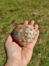 Charger l'image dans la galerie, Cœur en agate fleur (L)