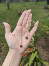 Charger l'image dans la galerie, Boucles Leia • améthyste