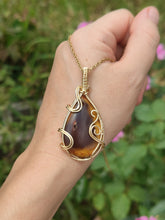 Charger l'image dans la galerie, Pendentif Jaspe • Wire wrapping