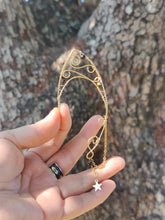 Charger l'image dans la galerie, Bijou d'oreille • Style Elfe en Œil de tigre