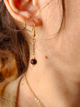 Charger l&#39;image dans la galerie, Boucles &#39;Anastasia&#39; • Grenat Almandin
