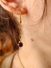 Charger l&#39;image dans la galerie, Boucles &#39;Anastasia&#39; • Grenat Almandin
