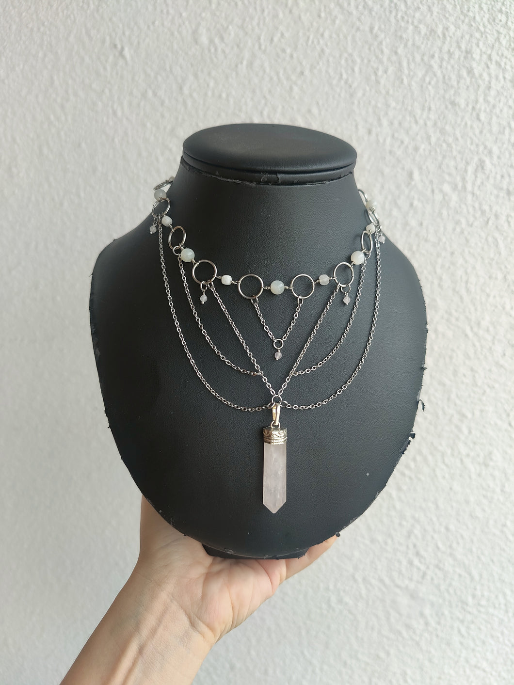 Angel • Quartz Rose & Pierre de Lune