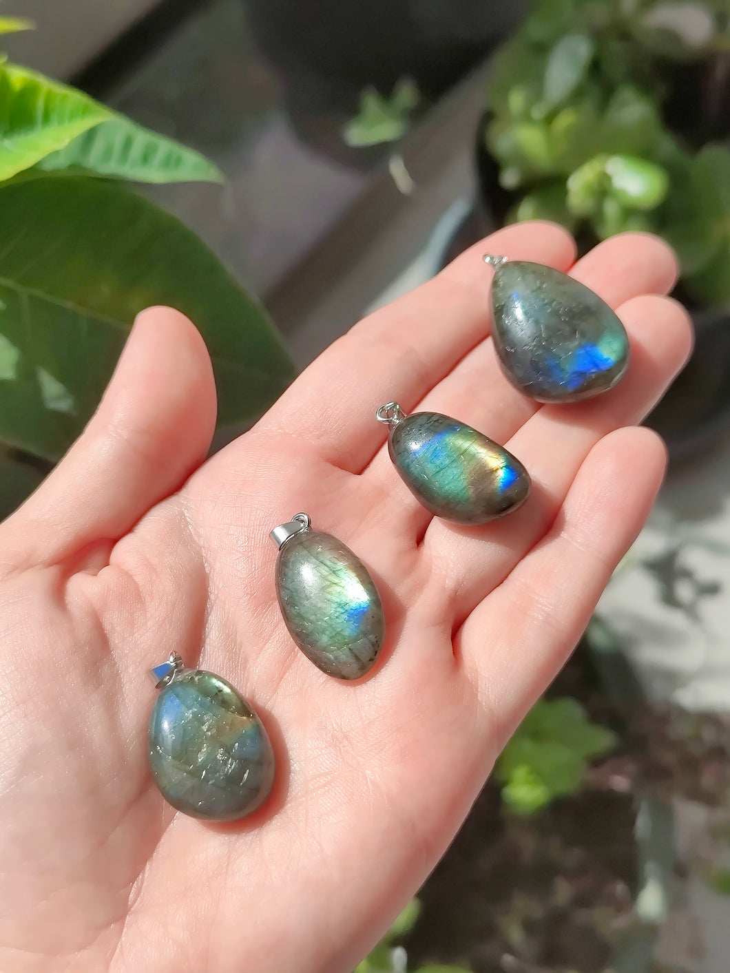 Pendentifs en Labradorite