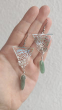 Charger et lire la vidéo dans la visionneuse de la Galerie, Boucles &quot;Tropical&quot; • Aventurine Verte
