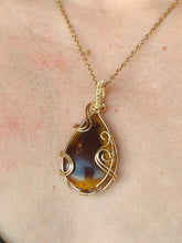 Charger l'image dans la galerie, Pendentif Jaspe • Wire wrapping

