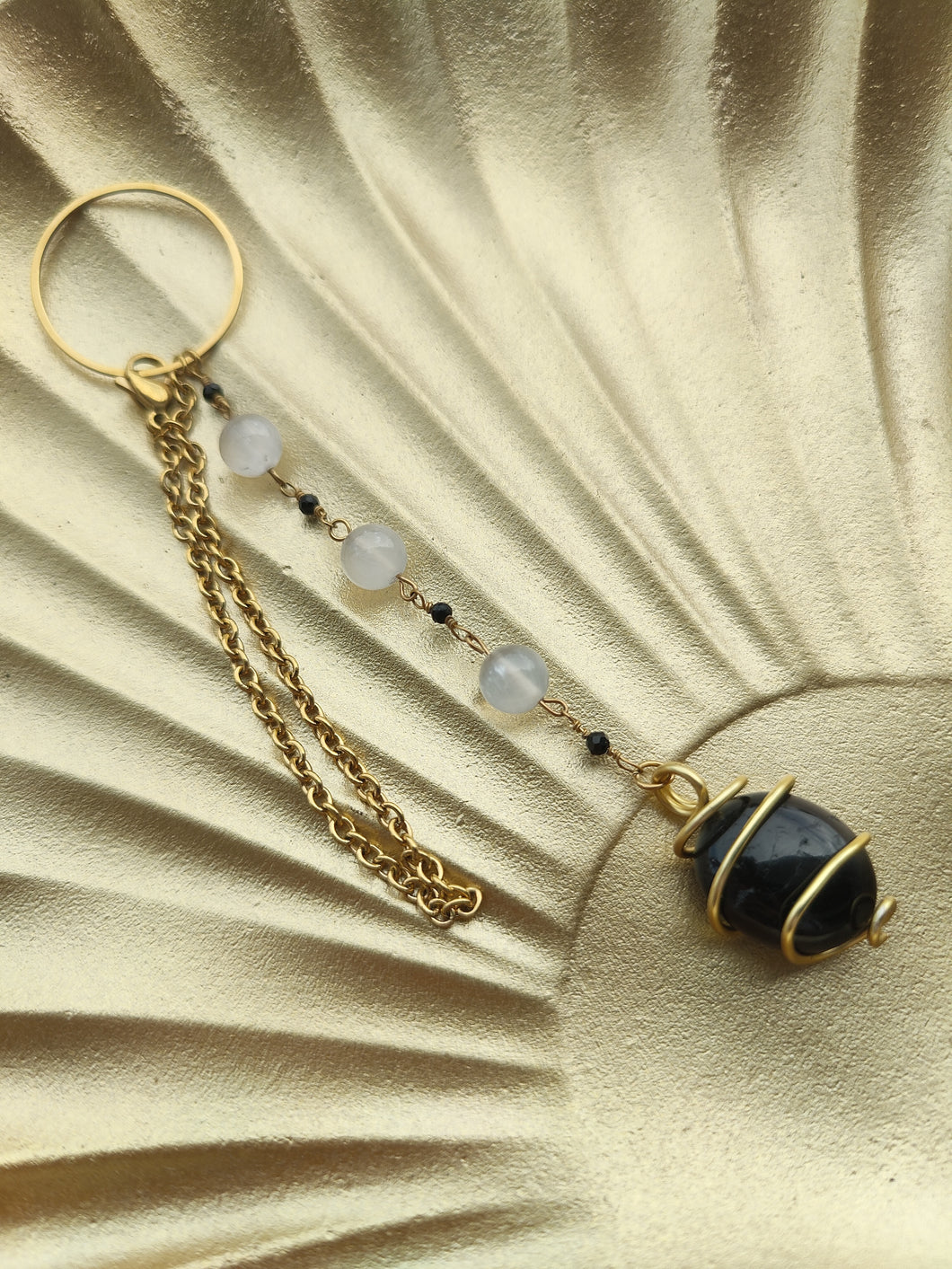 Suspension • Tourmaline & Selenite