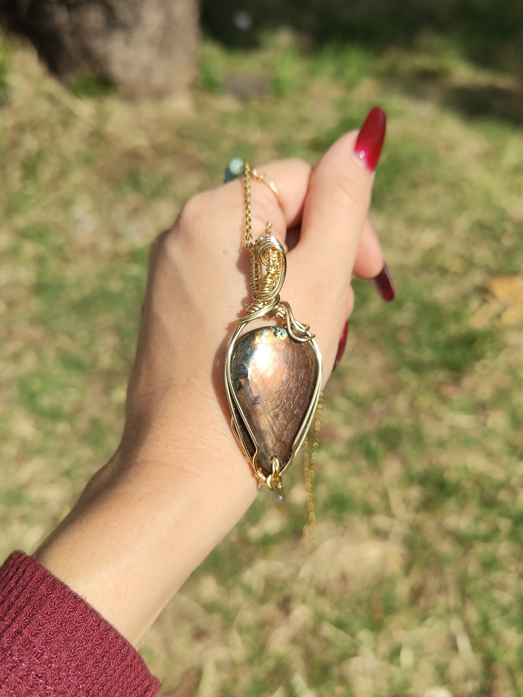 Pendentif Labradorite • Wire Wrapping