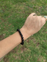 Charger l&#39;image dans la galerie, Bracelet en obsidienne Noire
