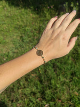Charger l'image dans la galerie, Bracelet Fleur de vie • agate arbre (doré)
