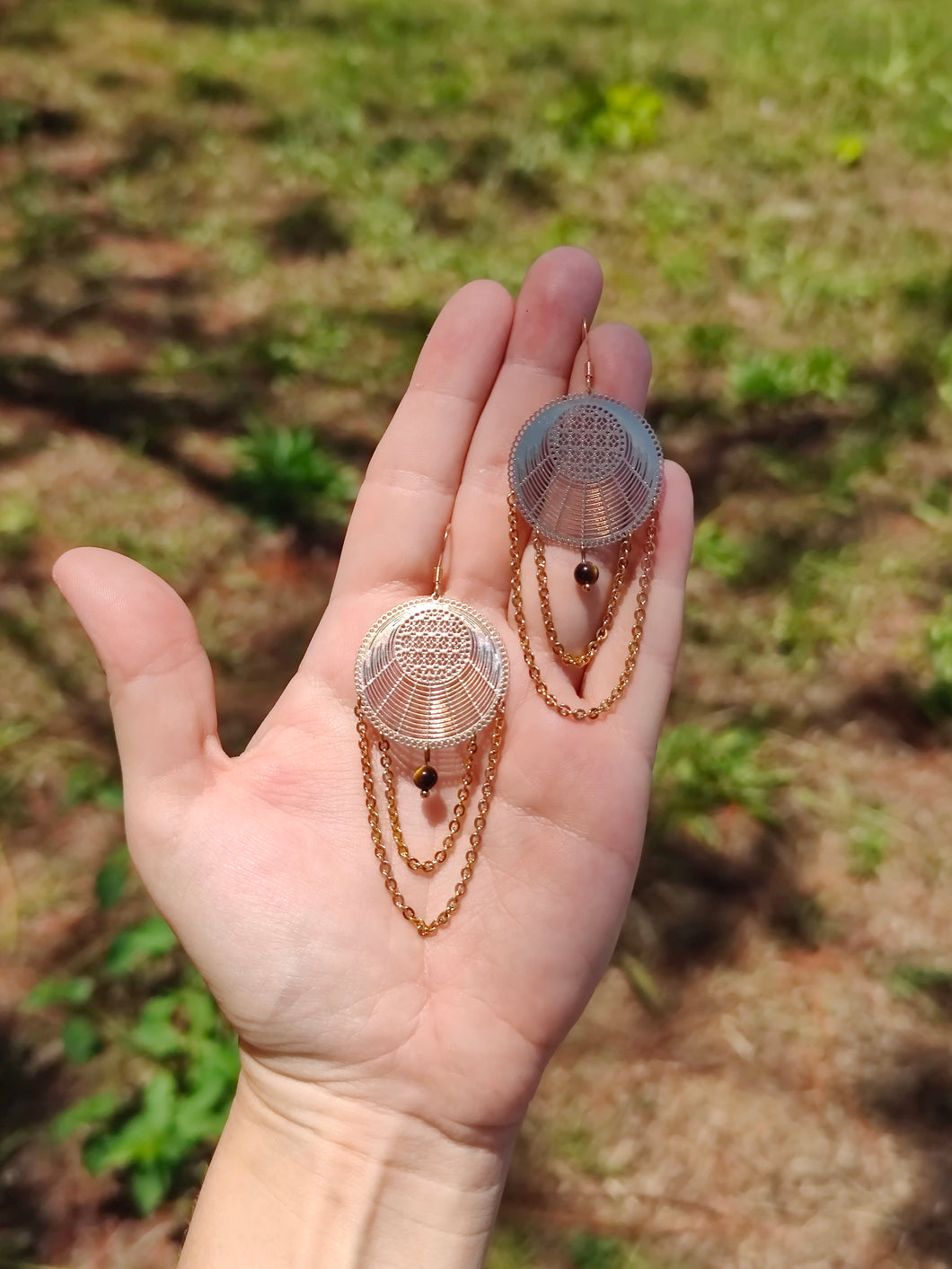 Boucles Salomé • œil de tigre