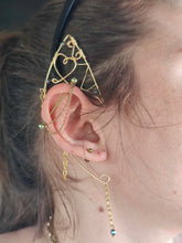 Charger l&#39;image dans la galerie, Bijou d&#39;oreille • Style Elfe en Hématite
