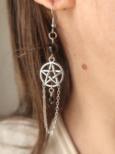 Charger l&#39;image dans la galerie, Boucles Nyx • Obsidienne Dorée
