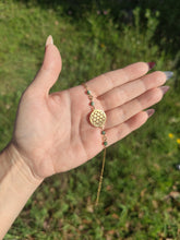 Charger l'image dans la galerie, Bracelet Fleur de vie • agate arbre (doré)
