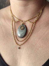 Charger l&#39;image dans la galerie, Yelena • Obsidienne argentée et pyrite
