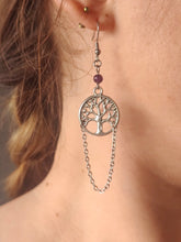 Charger l&#39;image dans la galerie, Boucles Gaia • améthyste
