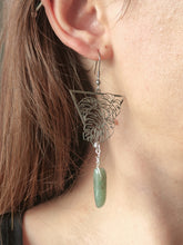 Charger l&#39;image dans la galerie, Boucles &quot;Tropical&quot; • Aventurine Verte
