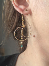 Charger l&#39;image dans la galerie, Boucles Mini Leia • Apatite bleue
