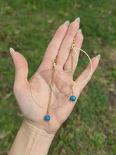 Charger l&#39;image dans la galerie, Boucle Leia • Apatite bleue
