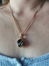 Charger l&#39;image dans la galerie, Pendentif Tourmaline Noire • Wire Wrapping
