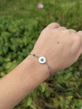 Charger l&#39;image dans la galerie, Bracelet Cosmo • apatite bleue

