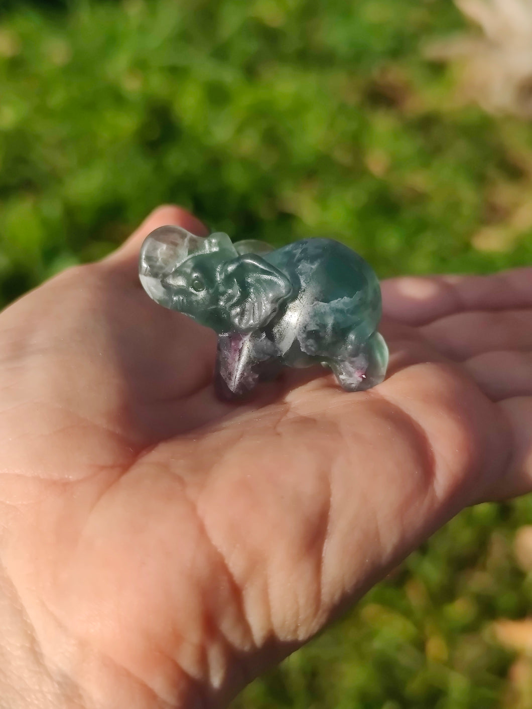 Elephant • fluorite verte