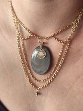 Charger l&#39;image dans la galerie, Yelena • Obsidienne argentée et pyrite
