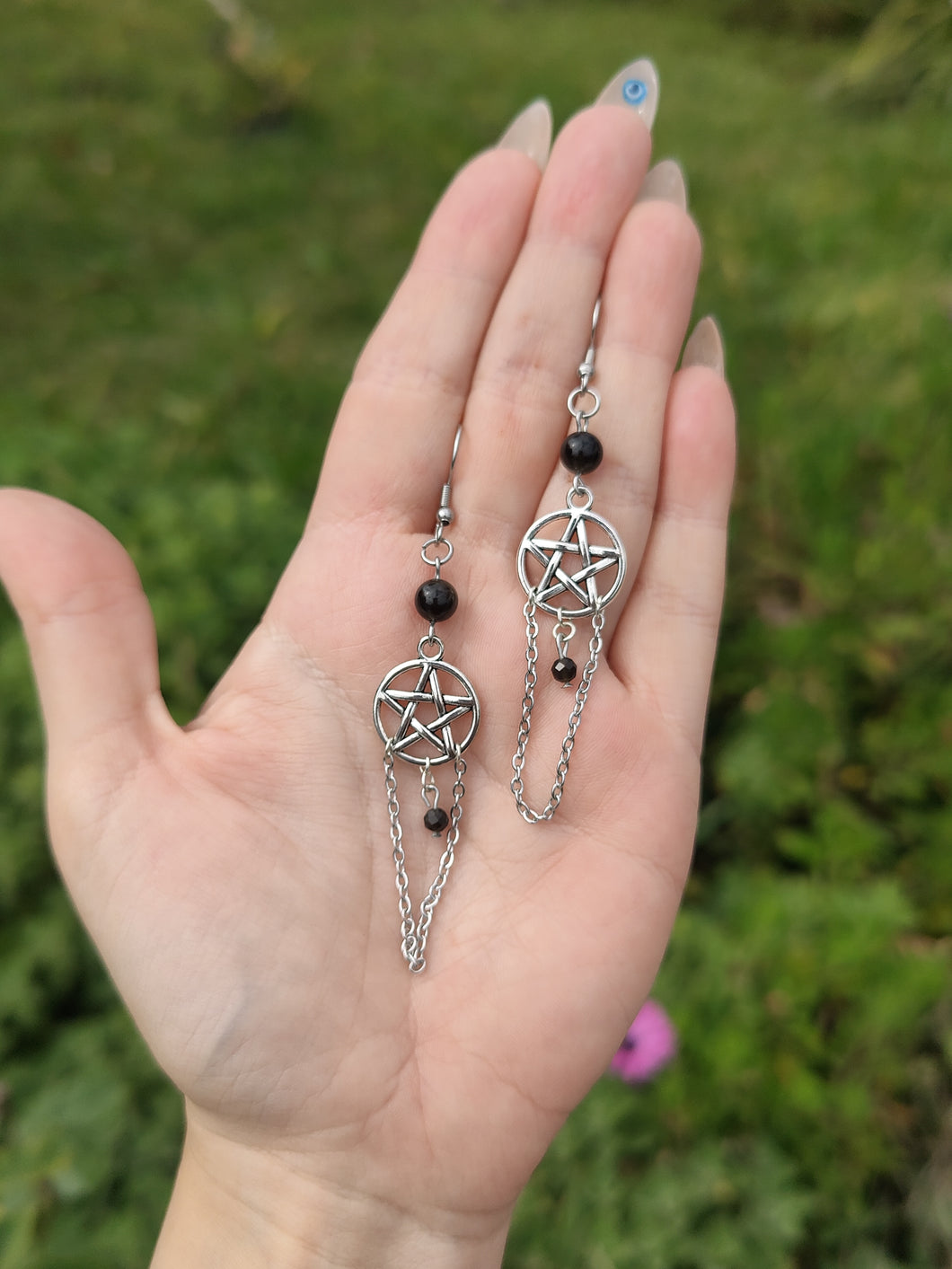 Boucles Nyx • Obsidienne Dorée