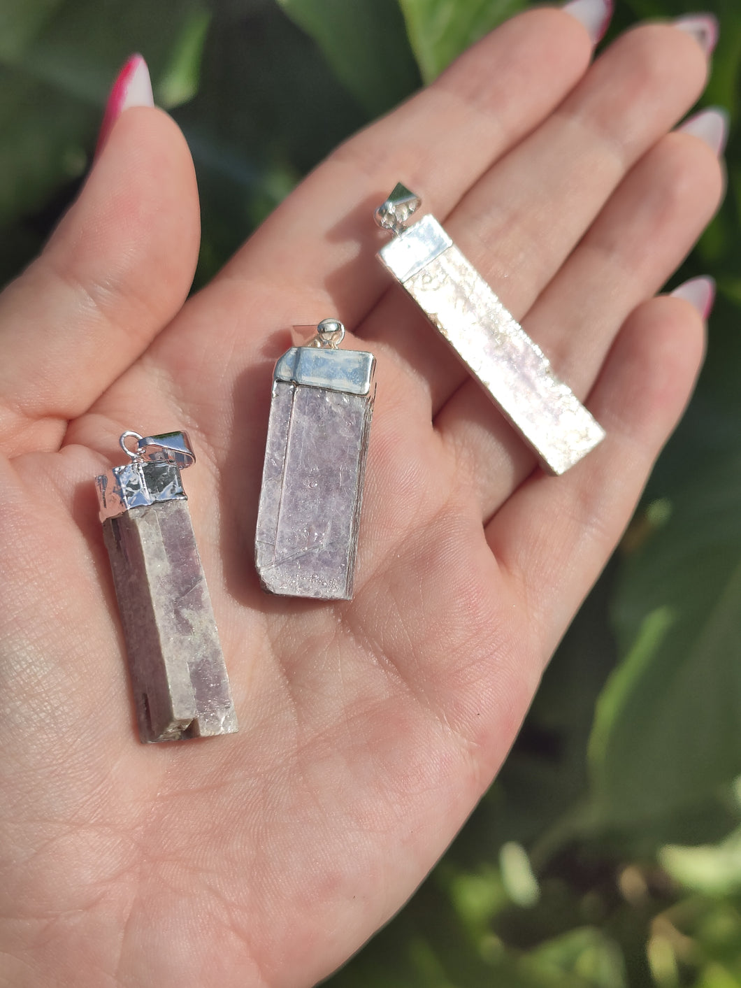 Pendentif lepidolite