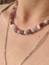 Charger l&#39;image dans la galerie, Collier &quot;Lavender&quot; • Améthyste, Selenite, Kunzite

