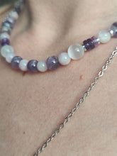 Charger l&#39;image dans la galerie, Collier &quot;Lavender&quot; • Améthyste, Selenite, Kunzite
