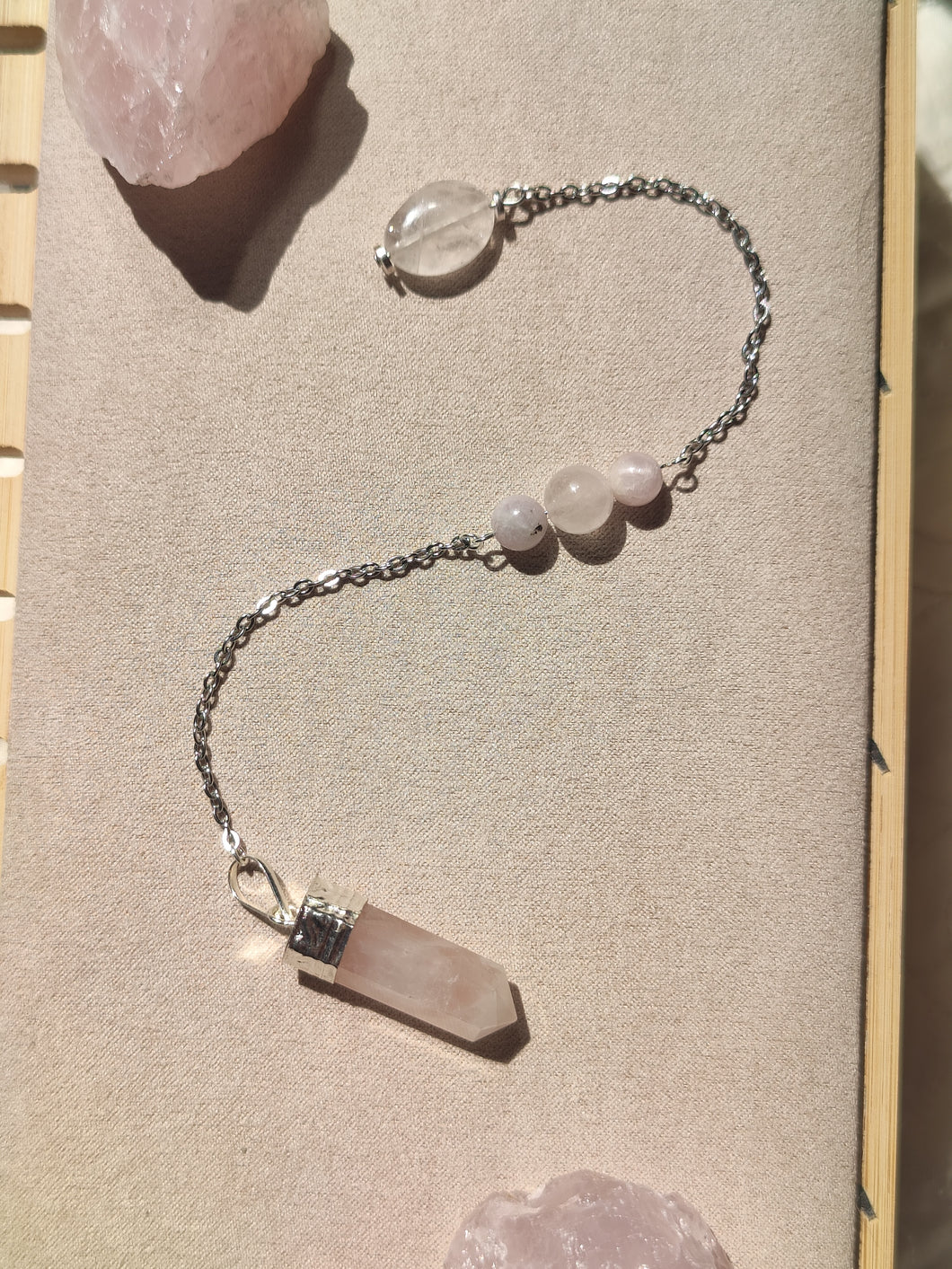 Pendule Quartz rose • Kunzite