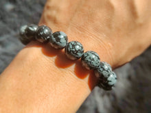 Charger l&#39;image dans la galerie, Bracelet Obsidienne Flocon de Neige
